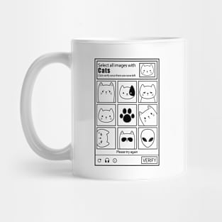 SELECT ALL IMAGES WITH CATS CAPTCHA Mug